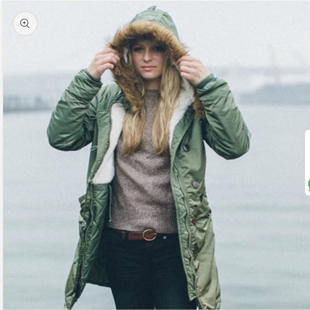 Alpha Industries Elise Parka with Fur Trim M